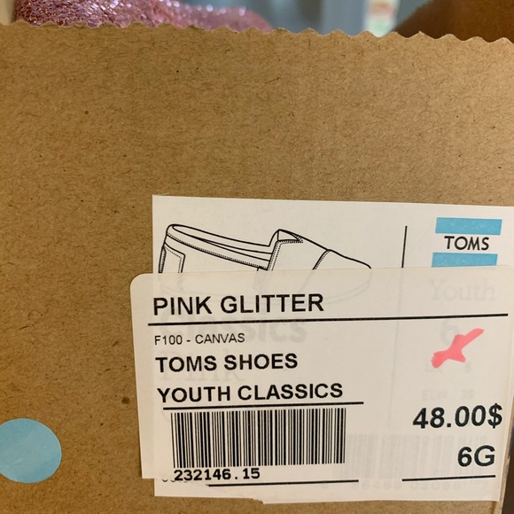 TOMS Pink glitter shoes - Picture 3 of 3